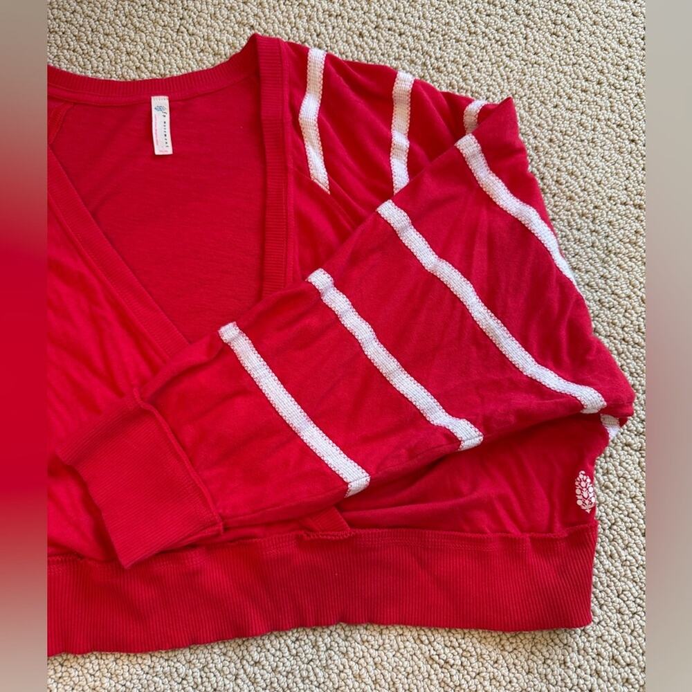 Fp Movement Red Top Size Medium Cross Front Layer… - image 1